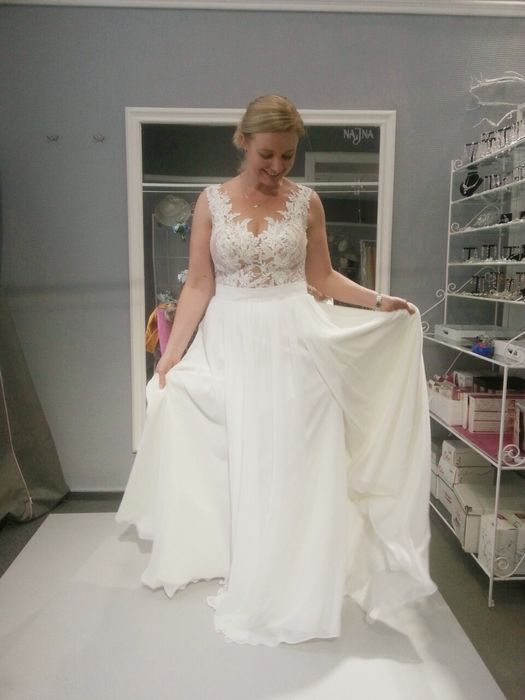 Muślinowa Suknia Ślubna