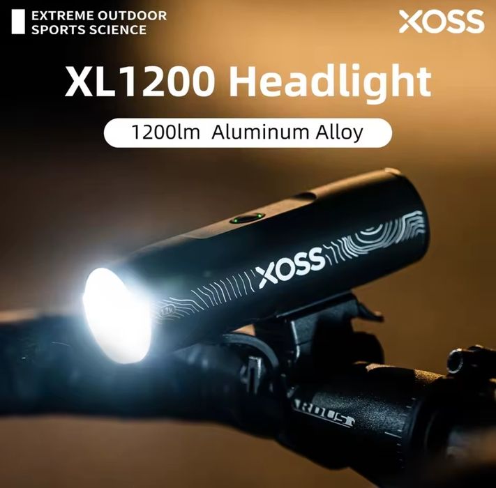 Światło rowerowe Reflektor XOSS XL1200Lm 3200mAm 6 trybów Mega Jakość