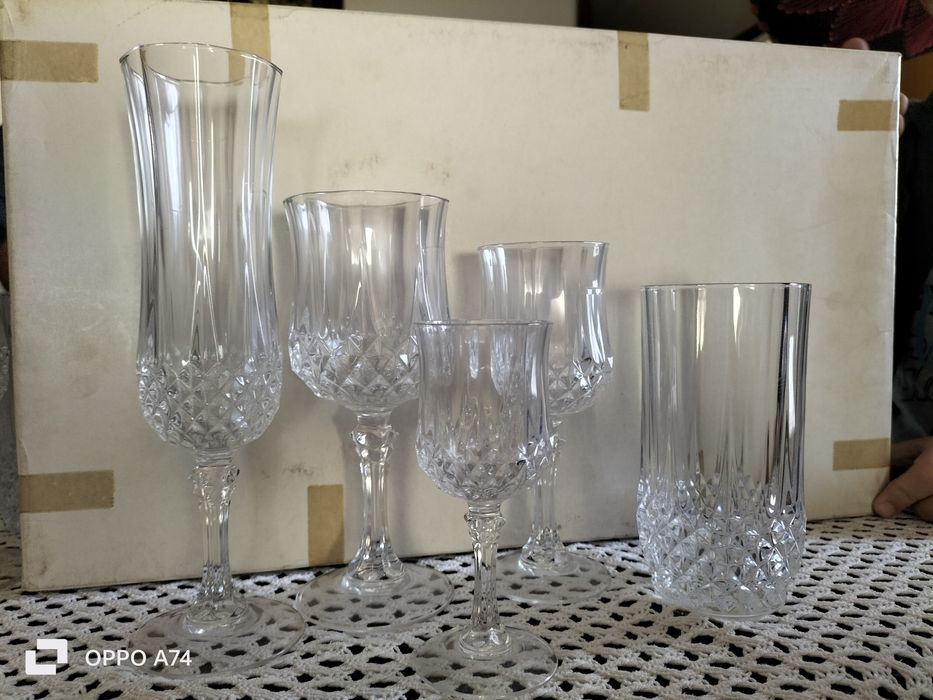 Conjunto copos de cristal