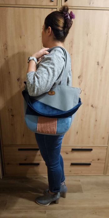 Torba na ramię handmade rozmiar L