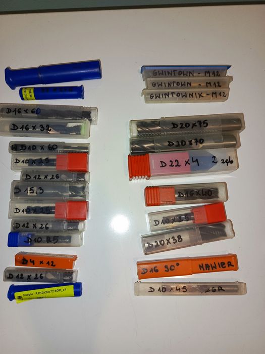 Frezy zgrubne i wykańczające