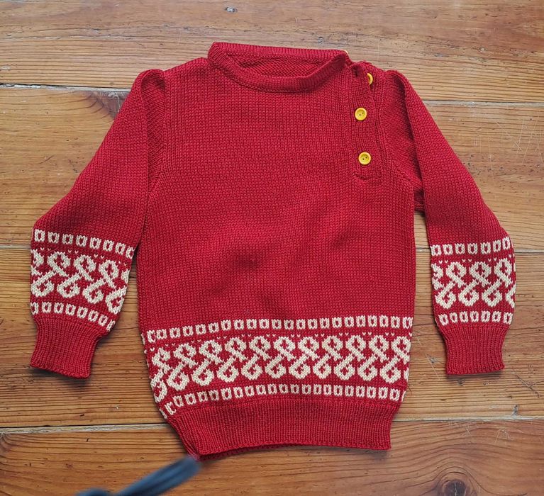 Camisola malha vintage 5 anos