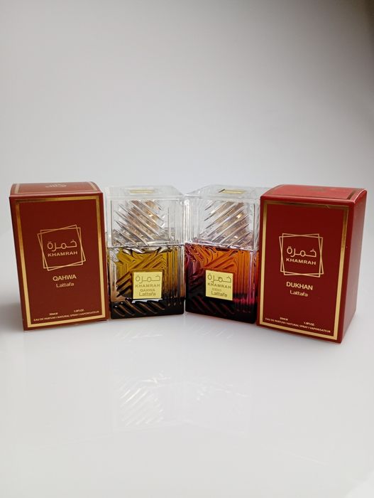 Zestaw Lattafa Khamrah Dukhan i Qahwa 30ml