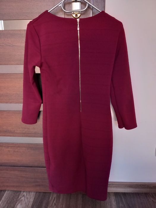 Sukienka damska burgunowa