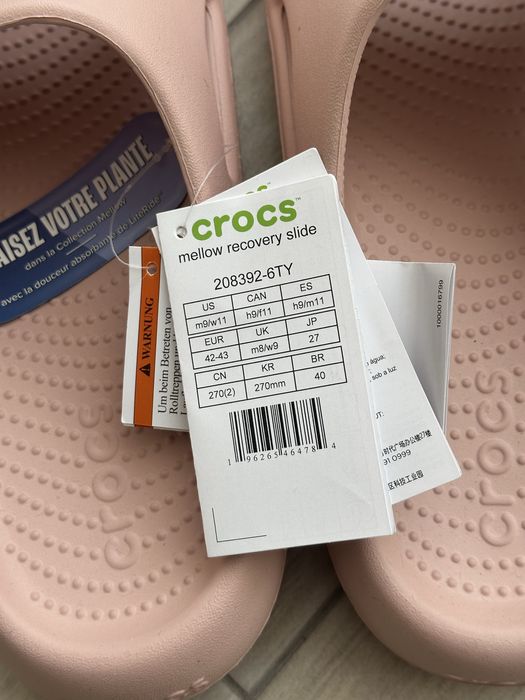 Crocs шлепанці/тапки нові. М9/W11