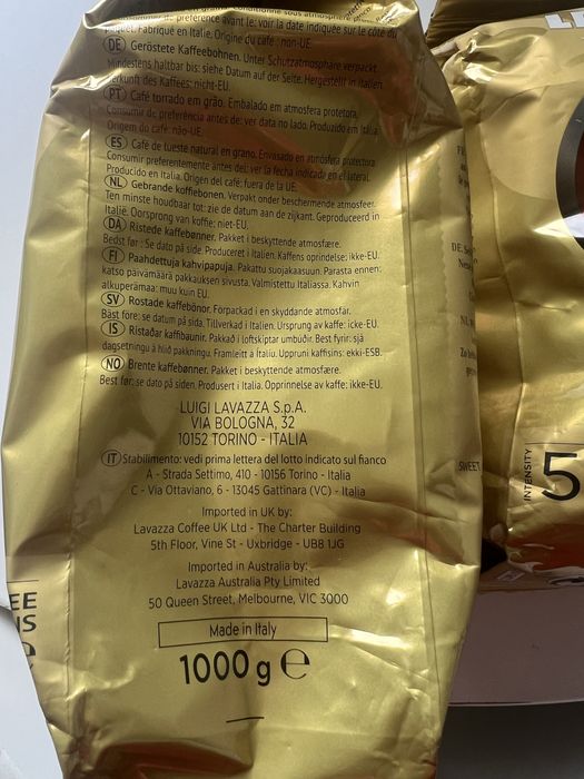 Kawa ziarnista Lavazza oro