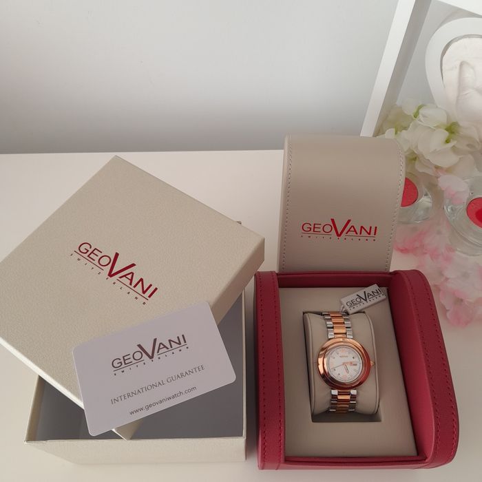 Relógio dourado e prateado "GeoVani"