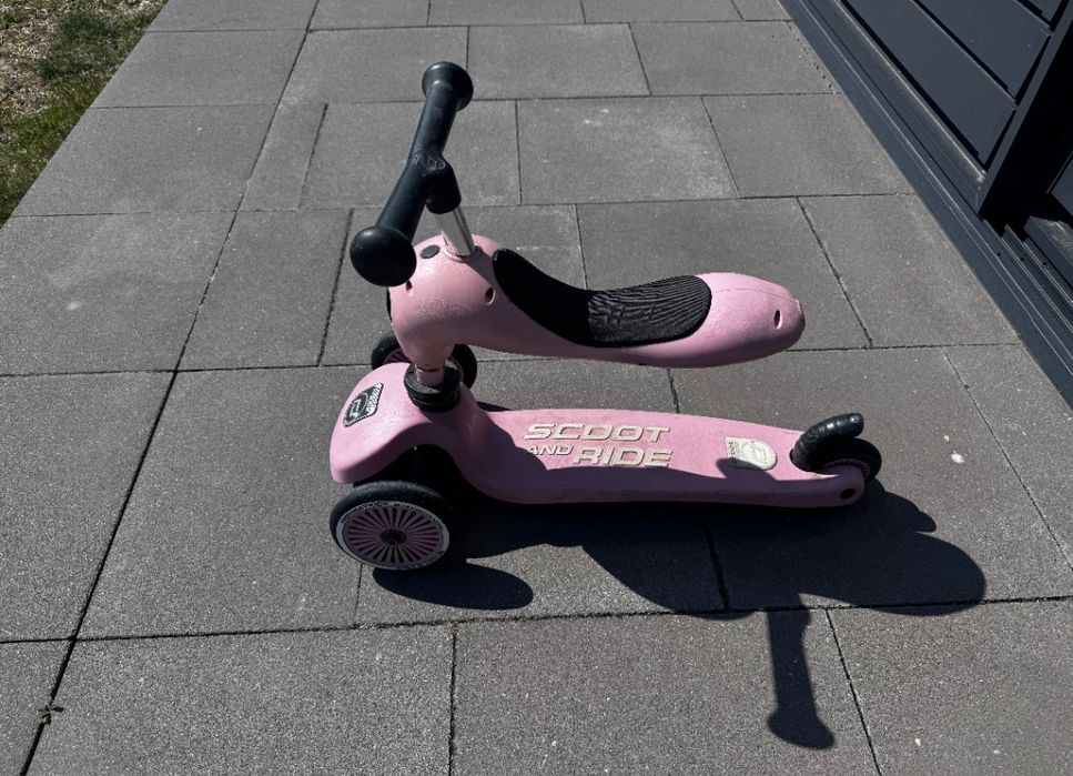 Scoot & Ride, Highwaykick 1, jeździk i hulajnoga 2w1, Rose