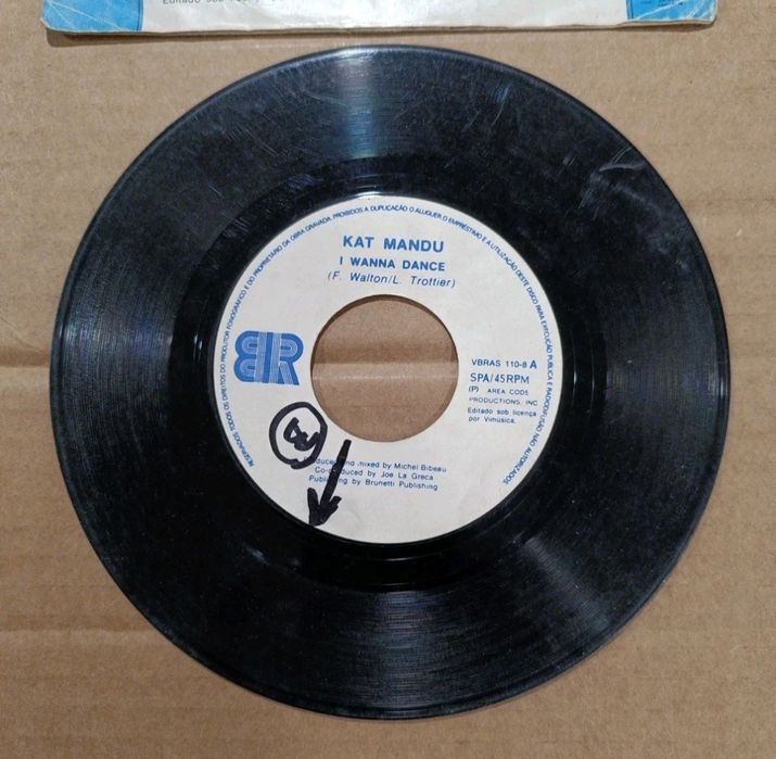Kat Mandu I Wanna Dance Disco Vinil 7" 45 RPM Single 1982 PT