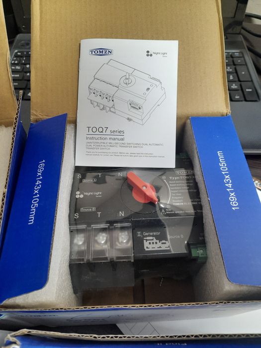 АВР TOMZN Автомат вводу резерву 63 2p, 125 4p.