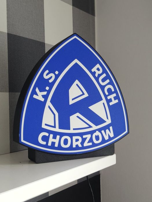 Lampa lampka nocna lightbox led Ruch Chorzów