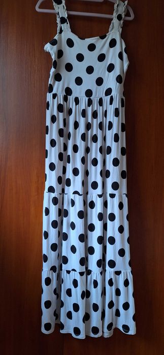 Sukienka letnia midi m w grochy