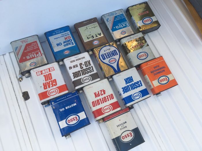 latas oleo Esso