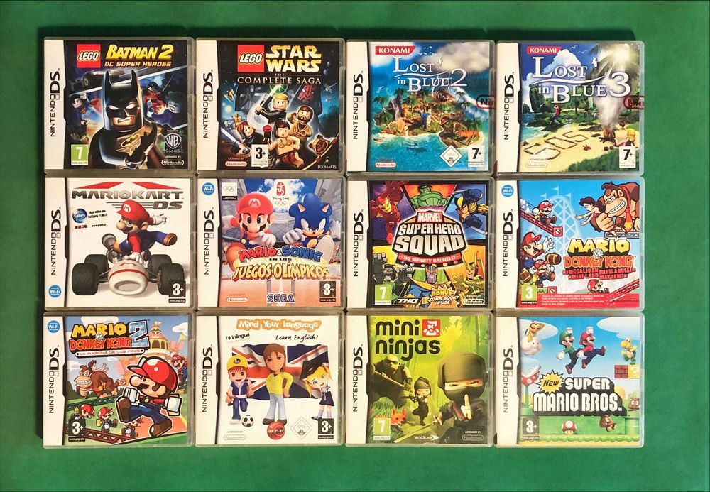 NINTENDO DS 2DS Dragon Hotel Layton Lego Lost Mario Star Wars Zelda