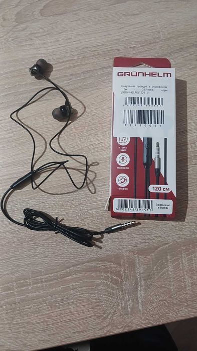 Навушники Denmen DR06 3.5mm 1.2 м Black