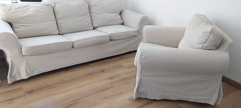 Sofa Ektrop Ikea 3-os. + fotel