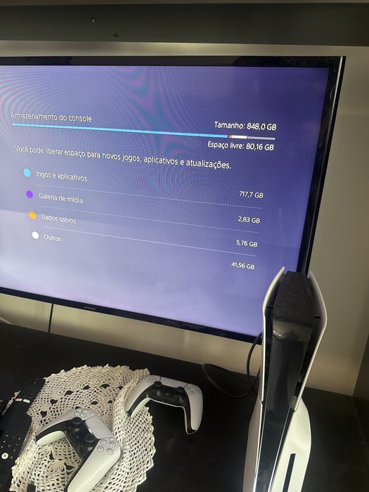 PS5 1TB com duas consolas