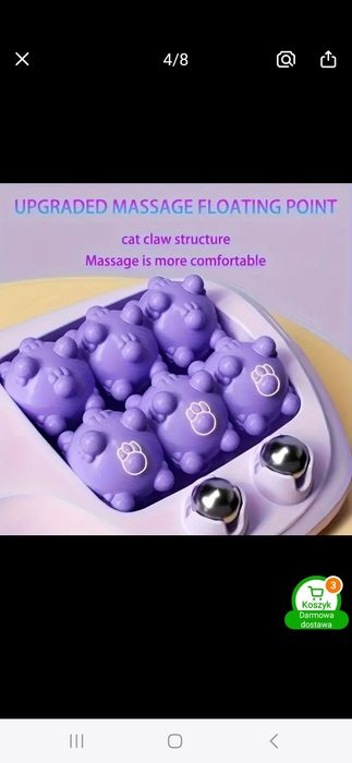 Masażer do stóp z magnesowymi kulkami