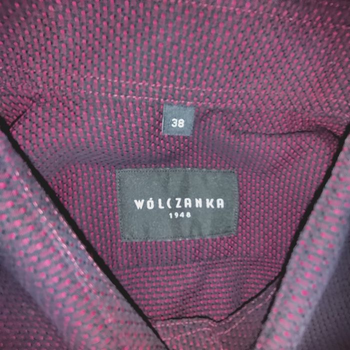 Bordowa koszula Wólczanka