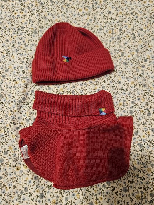 Czapka i komin-golfik MyBasic czerwone