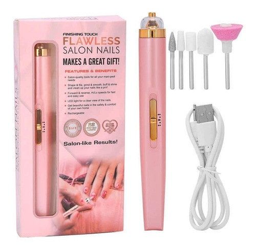 Фрезер для манікюру та педикюру Salon Nails на акумуляторі