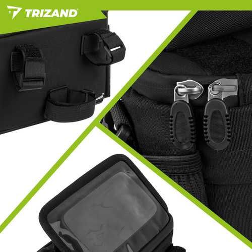 Велосипедная сумка на руль с держателем для телефона Trizand