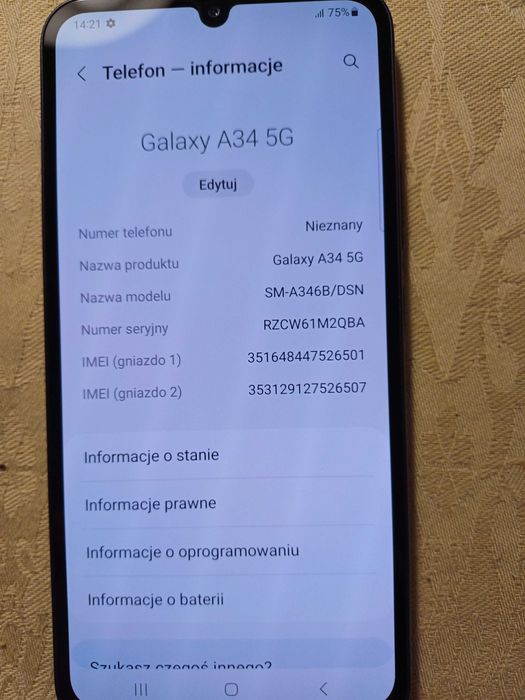 Smartfon Samsung Galaxy A34 5G