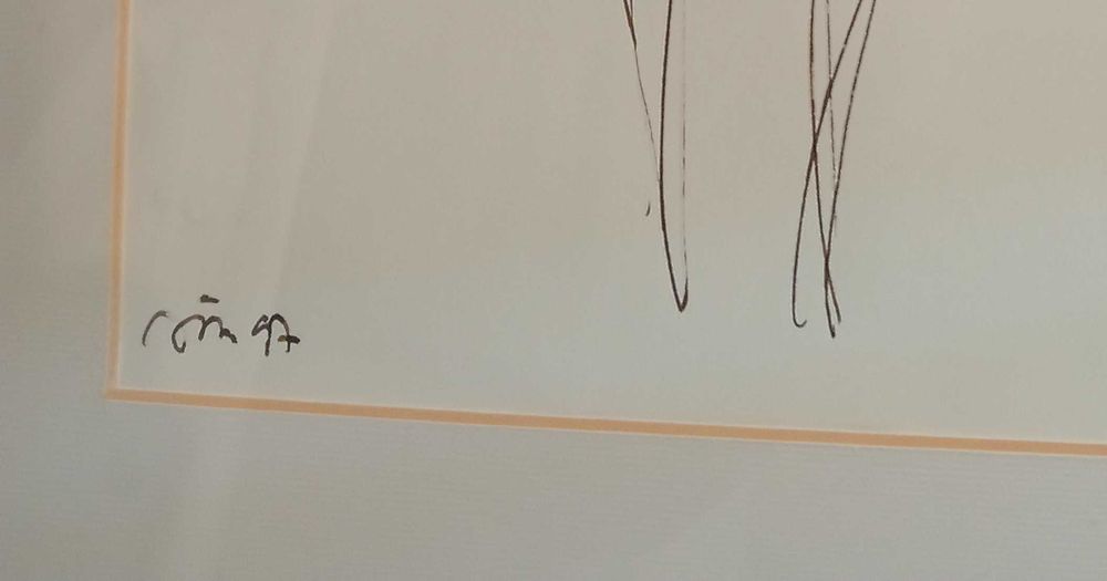 Joao Cutileiro Quadro Desenho original