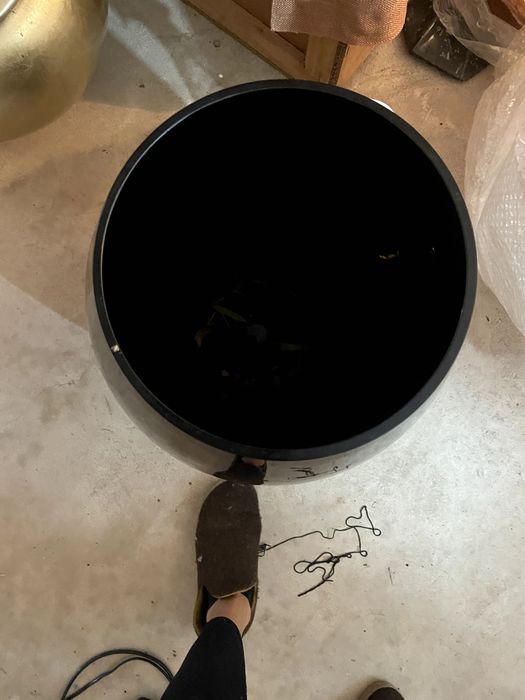 Jarra Design Vidro Preto x 2