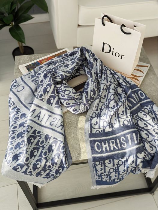 ШАРФ DIOR двосторонній в кольорах