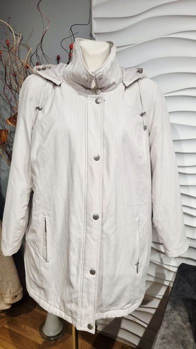 Kurtka płaszczyk kremowy wiosna jesień 50