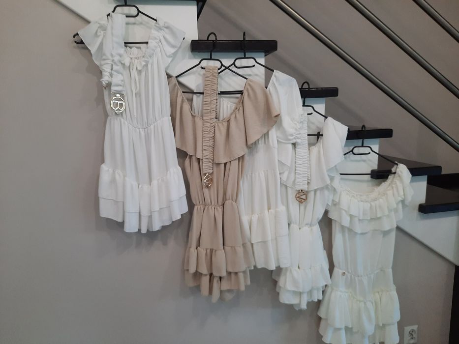 Super kombinezon włoski z paskiem jak sukienka New Collection jakość p