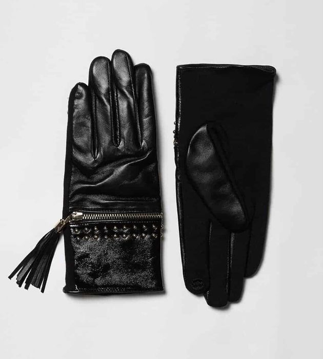 Утеплені рукавички, перчатки з натуральної шкіри river island, нові