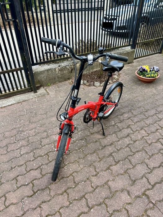 Rower składany Decathlon BTWIN Tilt 120 czerwony składak