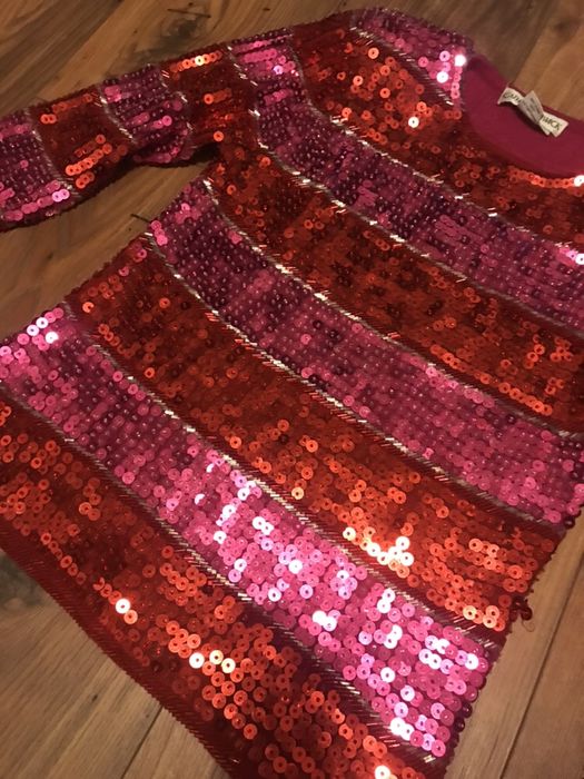 Cathy Hardwick różowy połyskujący sweter