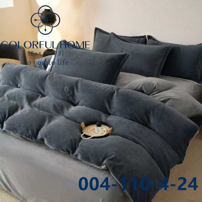 Постільна білизна ВЕЛЮРОВА "Комбінована" ЄВРО