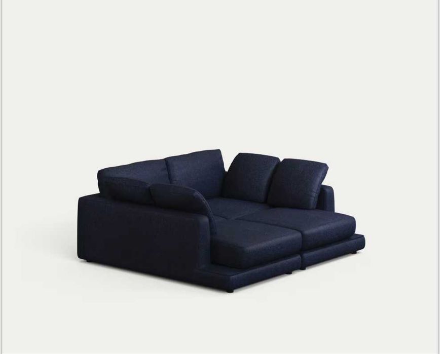 Kave Home Sofa Chaise Azul