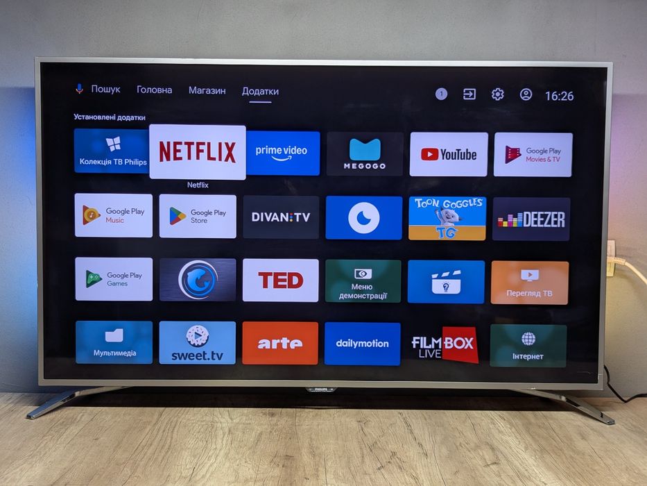 PHILIPS 55PUS6501 4K Ultra HD 120 Hz Android 8 , 16 Гб Ambilight !
