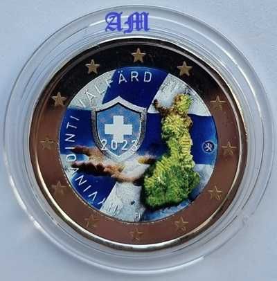 FINLÂNDIA 2€ Moedas Coloridas