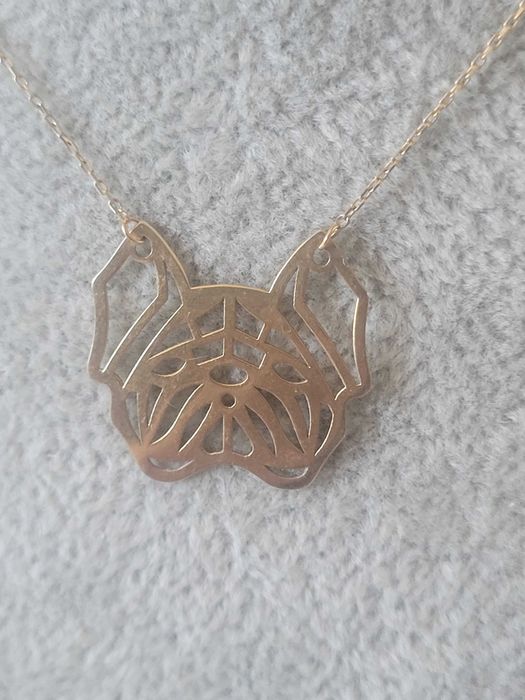 Złota celebrytka buldog francuski 585