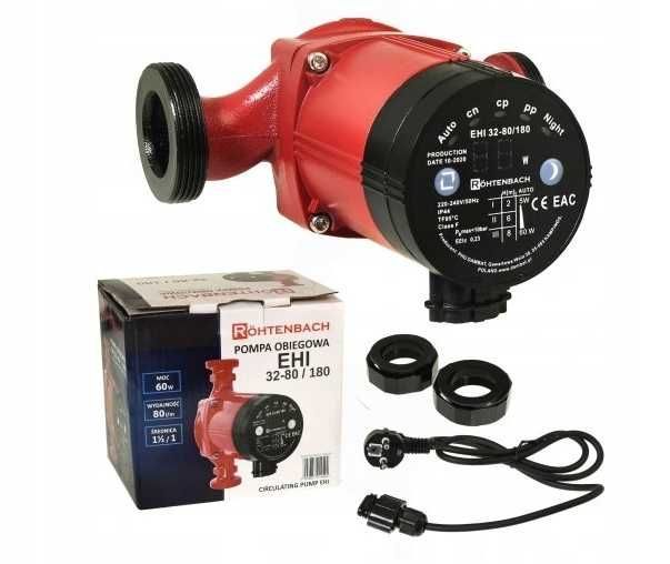 Pompa elektroniczna Rohtenbach EHI 32-80/180 Pompa CO + śrubunki