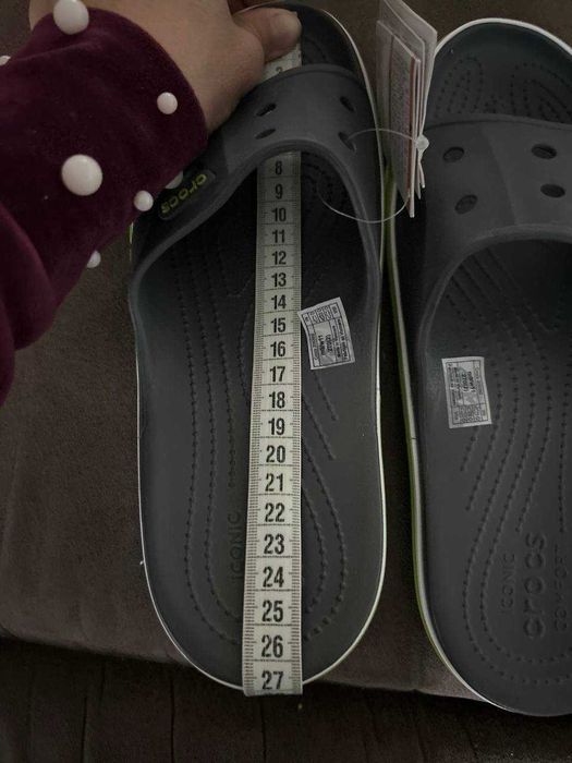Уценка! Чоловічі Crocs Bayband Slide Charcoal 40-41р m8