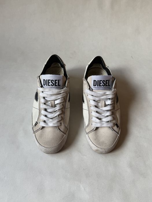 Diesel S-Leroji Low Sneakers White/Black D Logo Shoes кеды кроссовки дизель