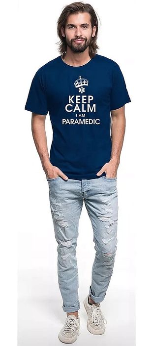Koszulka Keep Calm I Am Paramedic Ratownik Lekarz