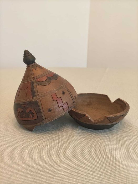 Pote Artesanal RÚSTICO c/ Tampa - Motivos Tribais