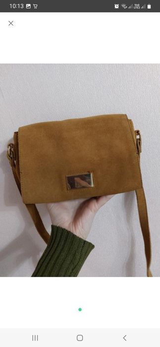 Замшева сумочка Zara