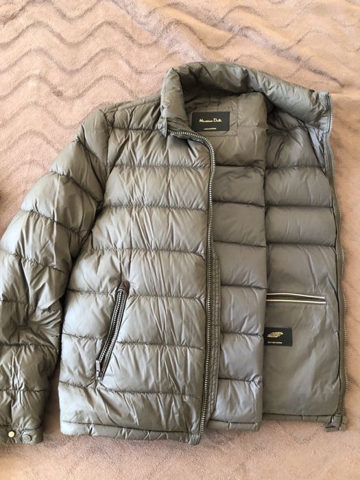 Куртка пухова Massimo Dutti олива