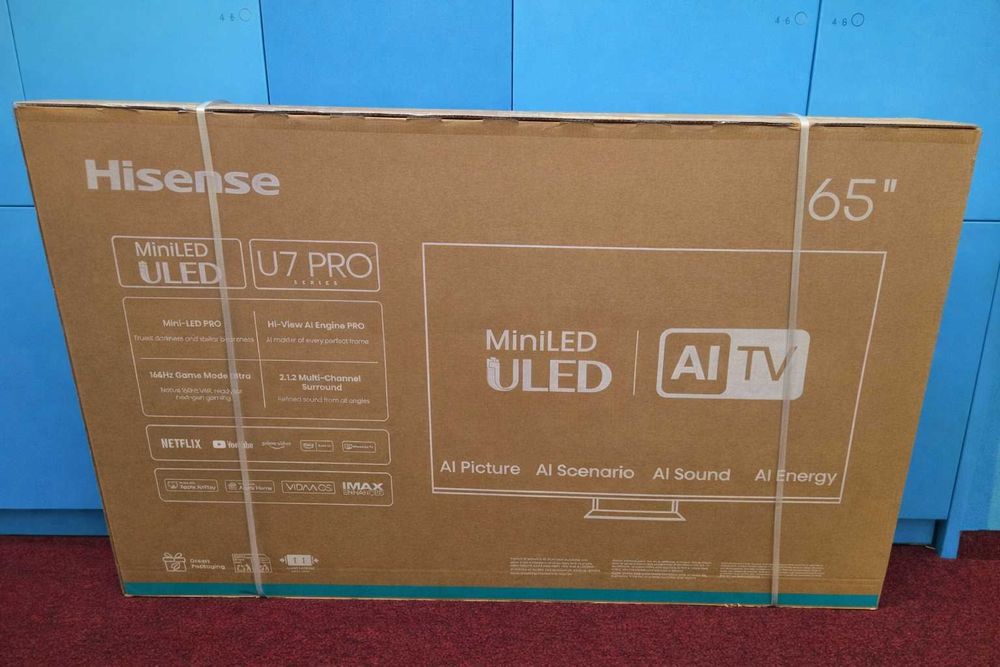 Hisense 65u78q pro NOWY, gwarancja mediaExpert