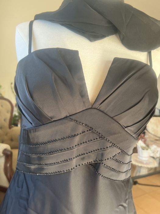 Vestido elegante comprido preto NOVO