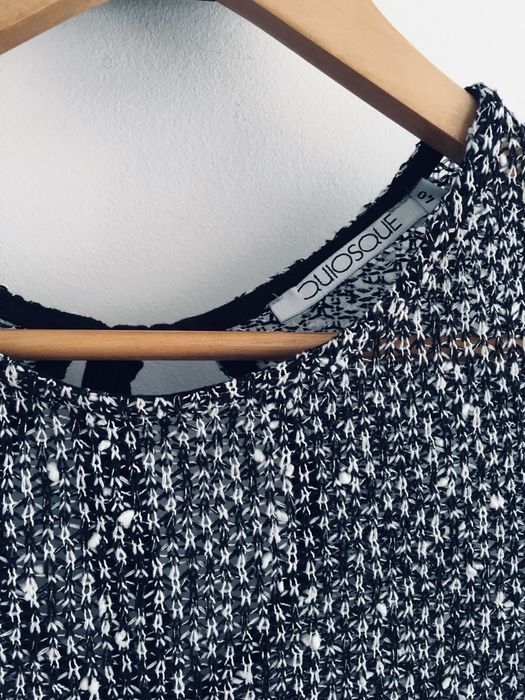 Sweter grafit melanż Quiosque basic szary